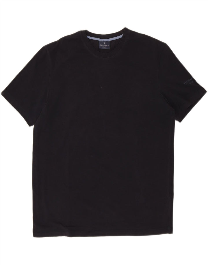 TRUSSARDI JEANS Herren T-Shirt Top Mittelschwarz Baumwolle