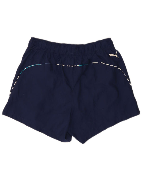 Puma Herren Graphic Sport Shorts Medium Marineblau Polyester