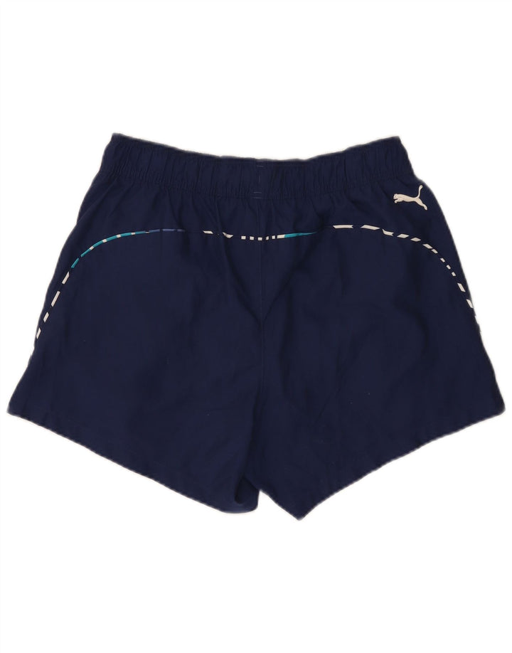 Puma Herren Graphic Sport Shorts Medium Marineblau Polyester