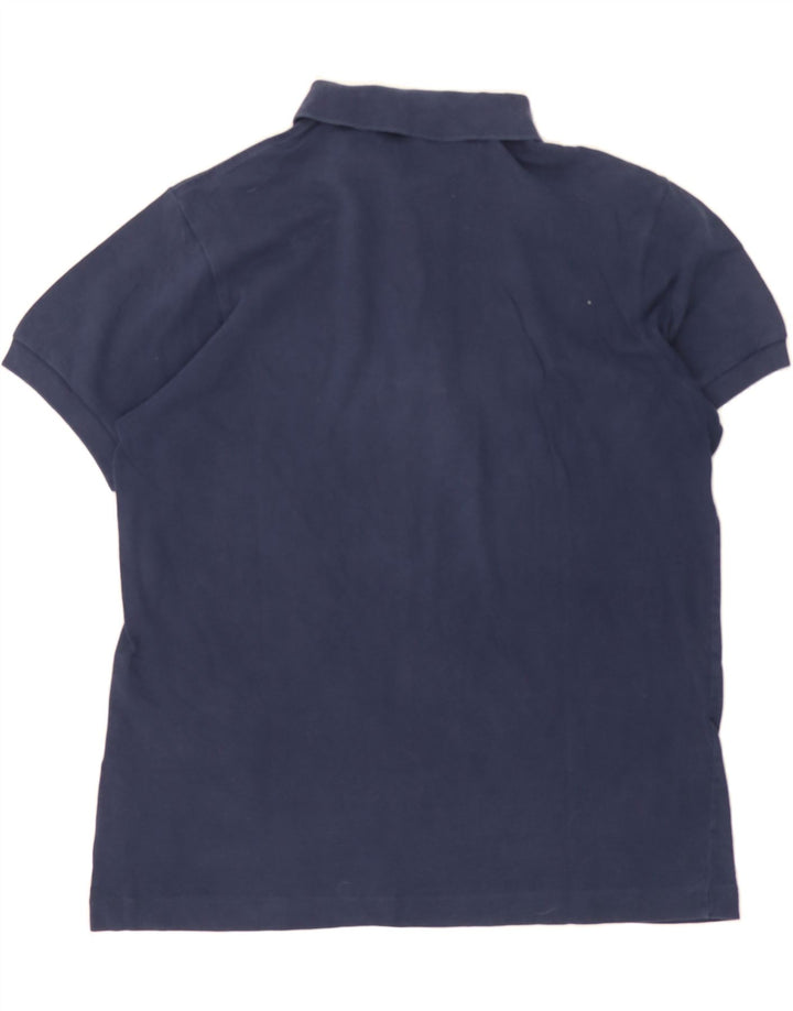 SERGIO TACCHINI Mens Polo Shirt Medium Navy Blue Cotton Vintage Sergio Tacchini and Second-Hand Sergio Tacchini from Messina Hembry 