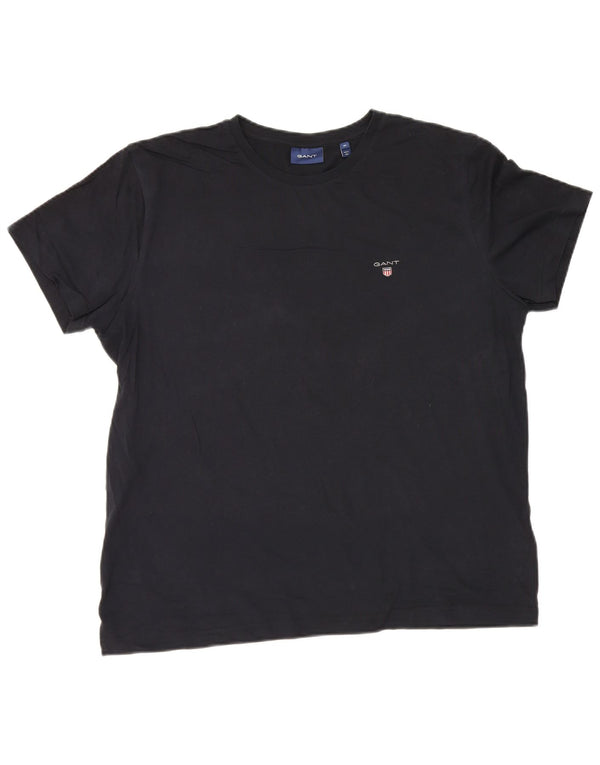 Gant Herren T-Shirt Top XL Marineblau Baumwolle