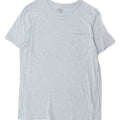 J. Crew Herren-T-Shirt-Oberteil, klein, blau gefleckte Baumwolle