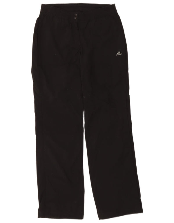 Adidas Damen Climalite Trainingshose UK 10 Small Schwarz Polyester