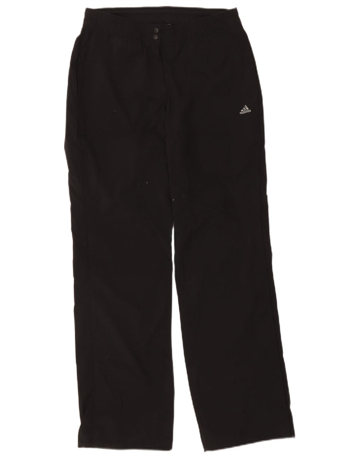 Adidas Damen Climalite Trainingshose UK 10 Small Schwarz Polyester