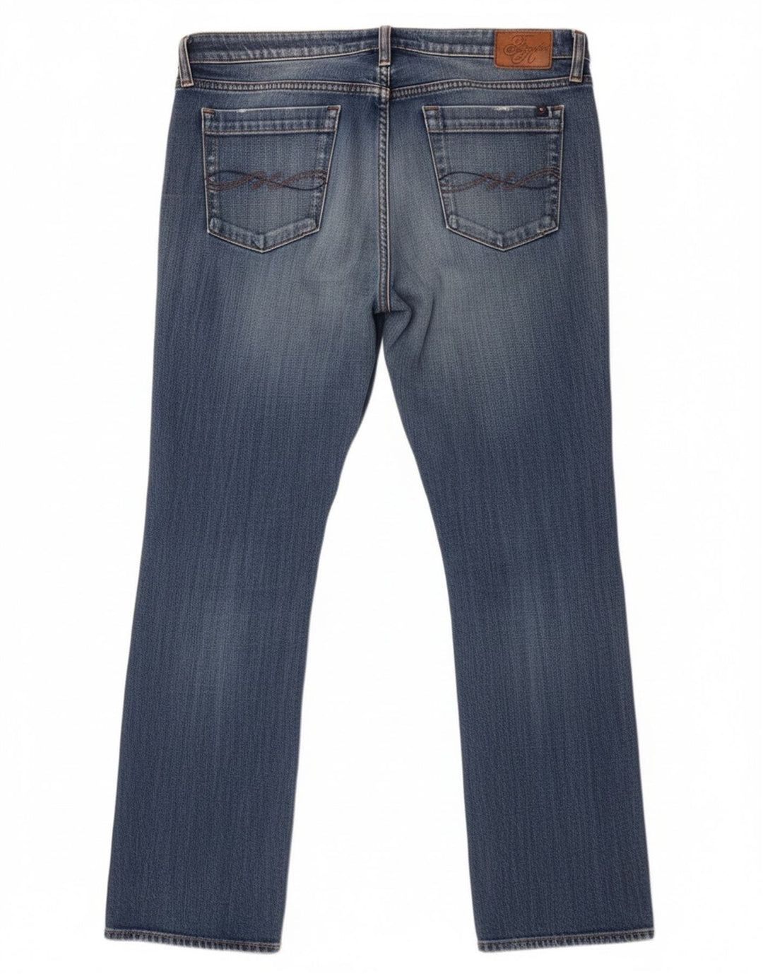Tommy Hilfiger Damen Straight Jeans W32 L30 Blaue Baumwolle