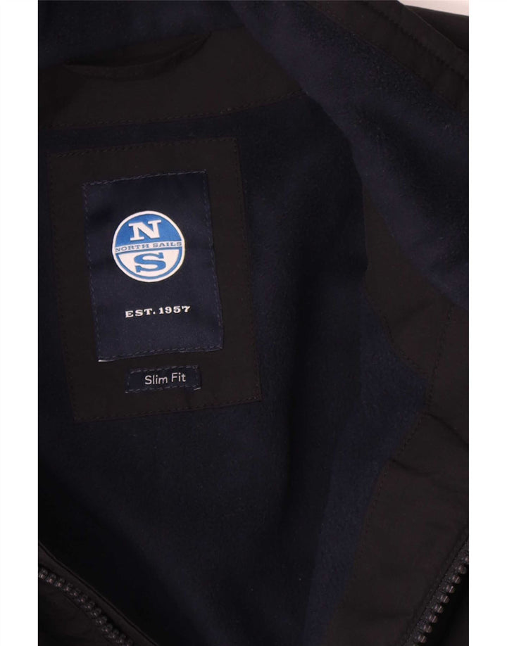 North Sails Herren Slim Fit Bomberjacke UK 38 Medium Navy Blue Polyamid