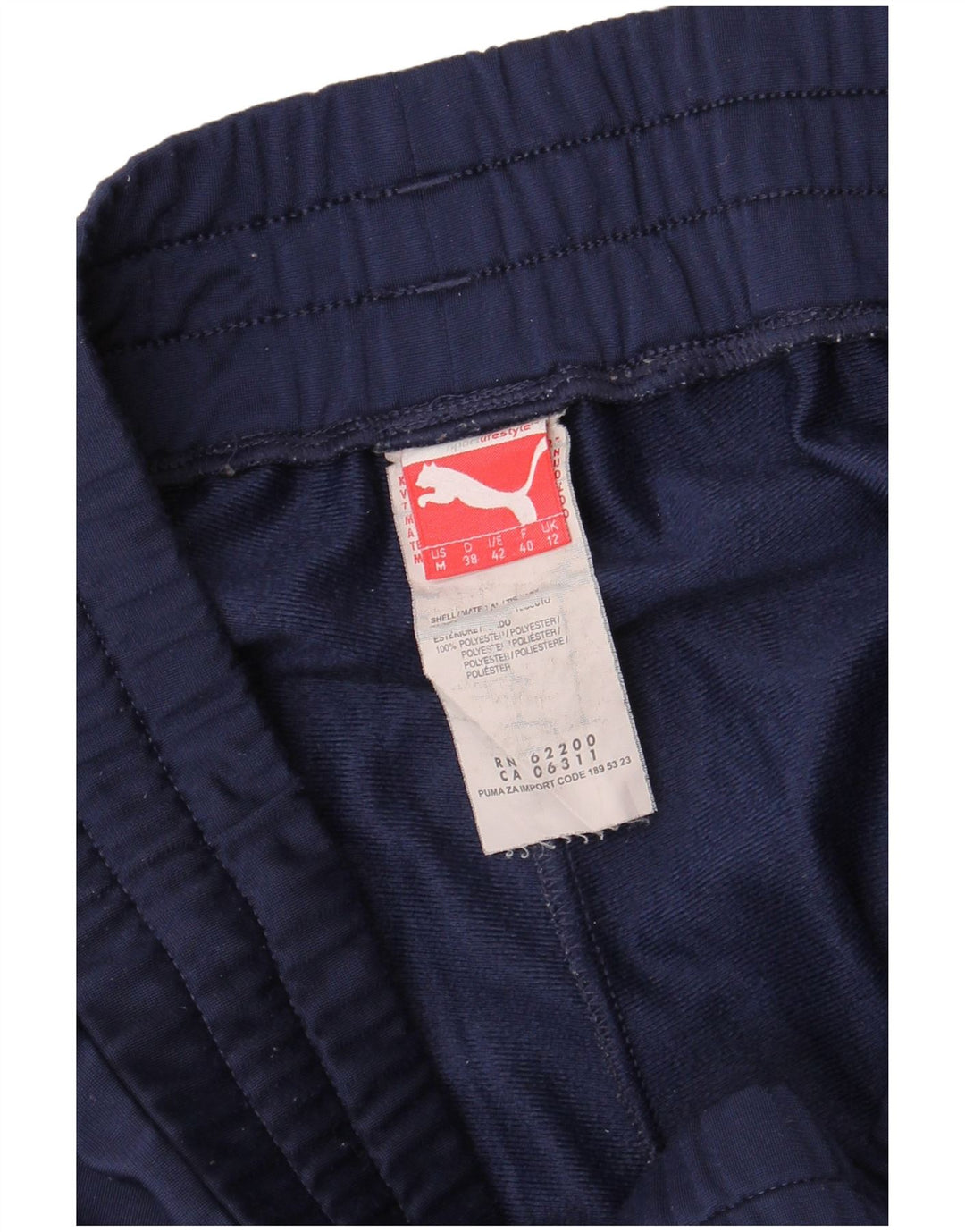 PUMA Damen Trainingshose Jogger UK 12 Medium Marineblau Polyester