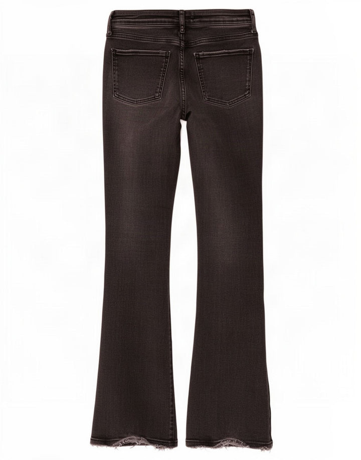 Zara Damen Schlagjeans EU 38 Small W28 L31 Schwarz