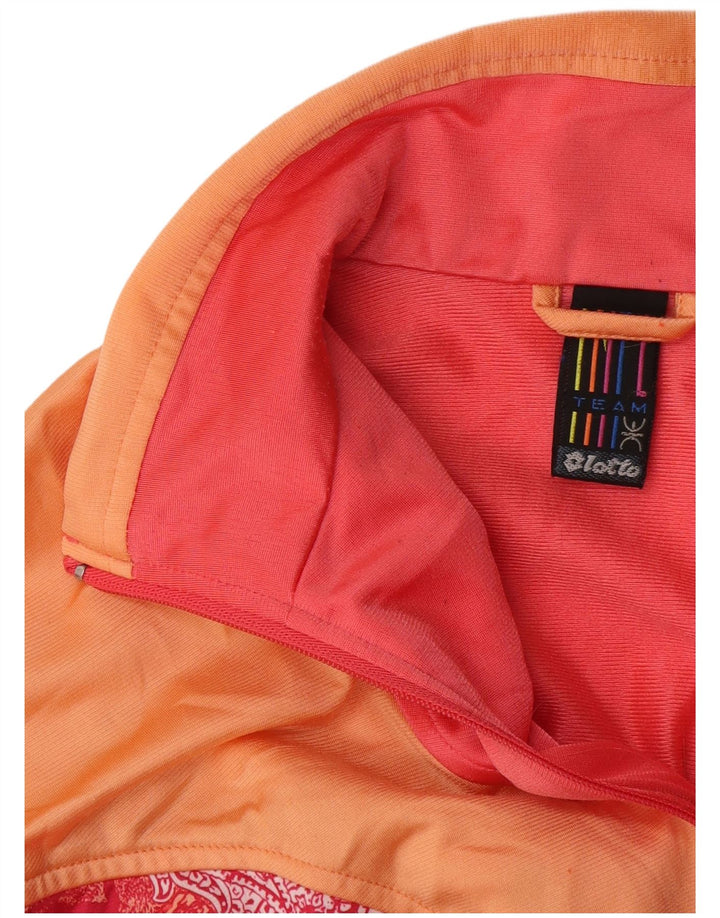 Lotto Damen-Trainingsanzug-Top-Jacke, UK 16, Größe L, Rosa, Farbblock