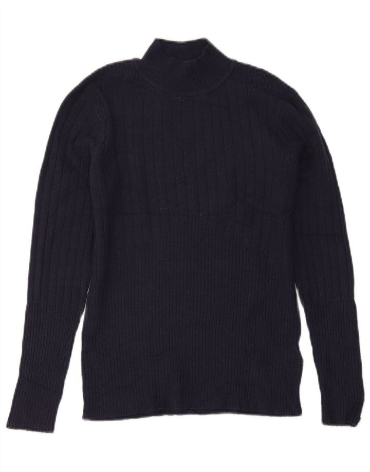 Marks & Spencer Rollkragenpullover für Damen, Gr. 12, mittelgroß, Marineblau