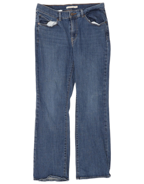 Levi's Damen Classic Bootcut Jeans US 10 Large W30 L30 Blaue Baumwolle