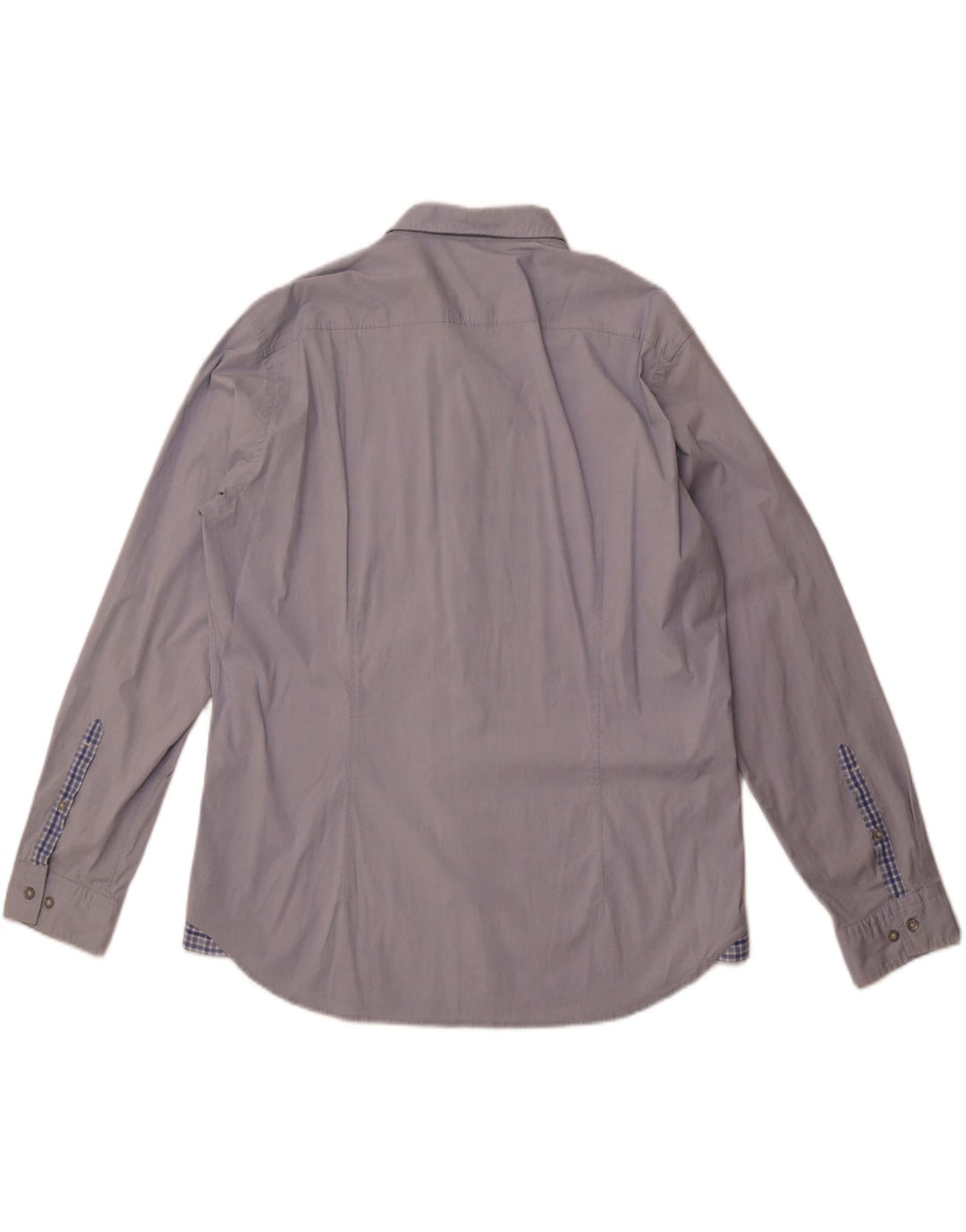 Hugo Boss Herrenhemd 2XL Blaue Baumwolle