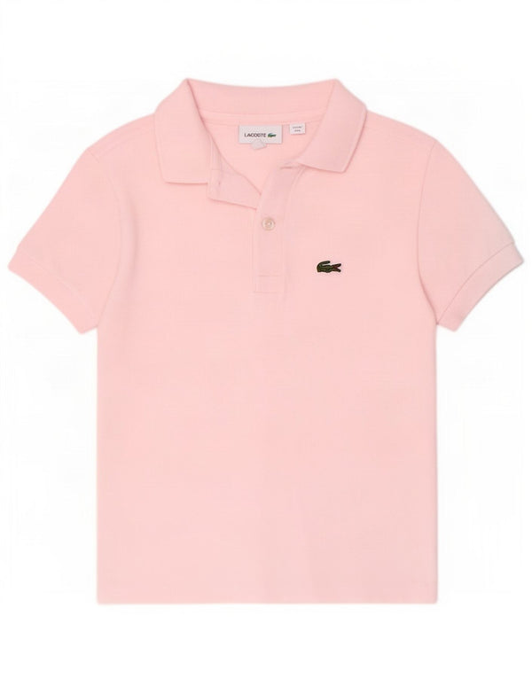 Lacoste Jungen-Poloshirt, 7–8 Jahre, rosa Baumwolle