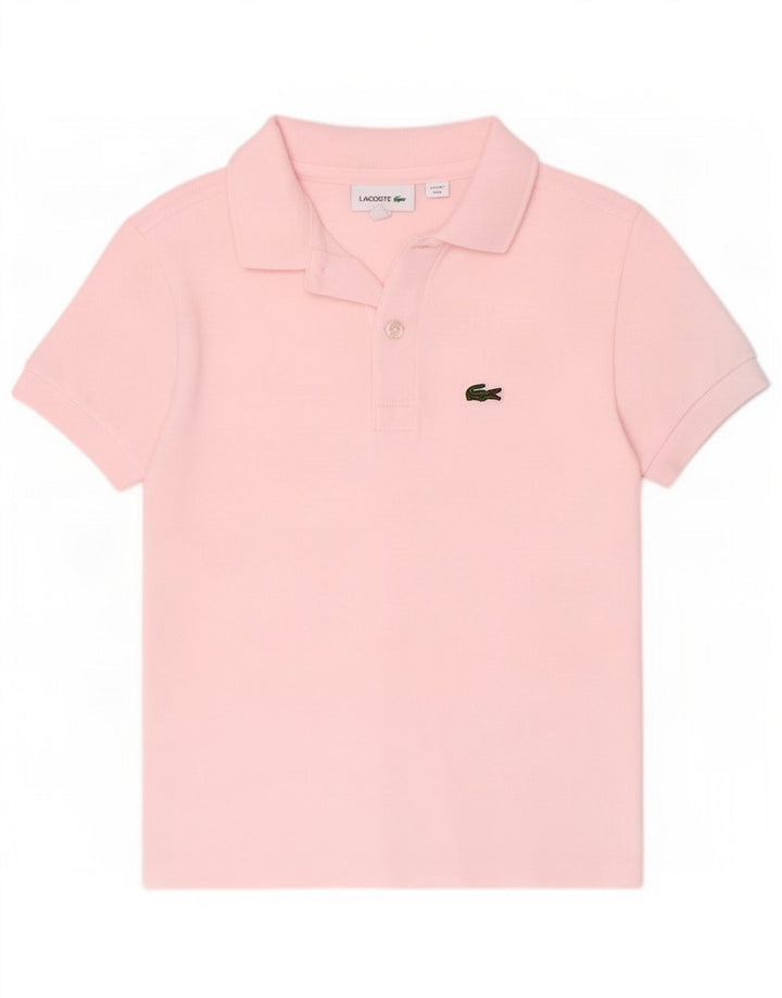 Lacoste Jungen-Poloshirt, 7–8 Jahre, rosa Baumwolle