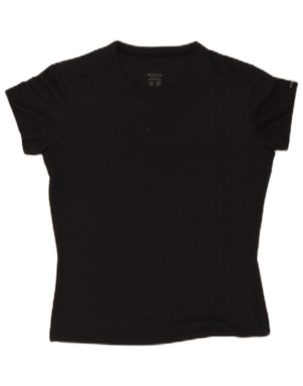 Columbia Damen T-Shirt Top UK 12 Medium Schwarz Polyester