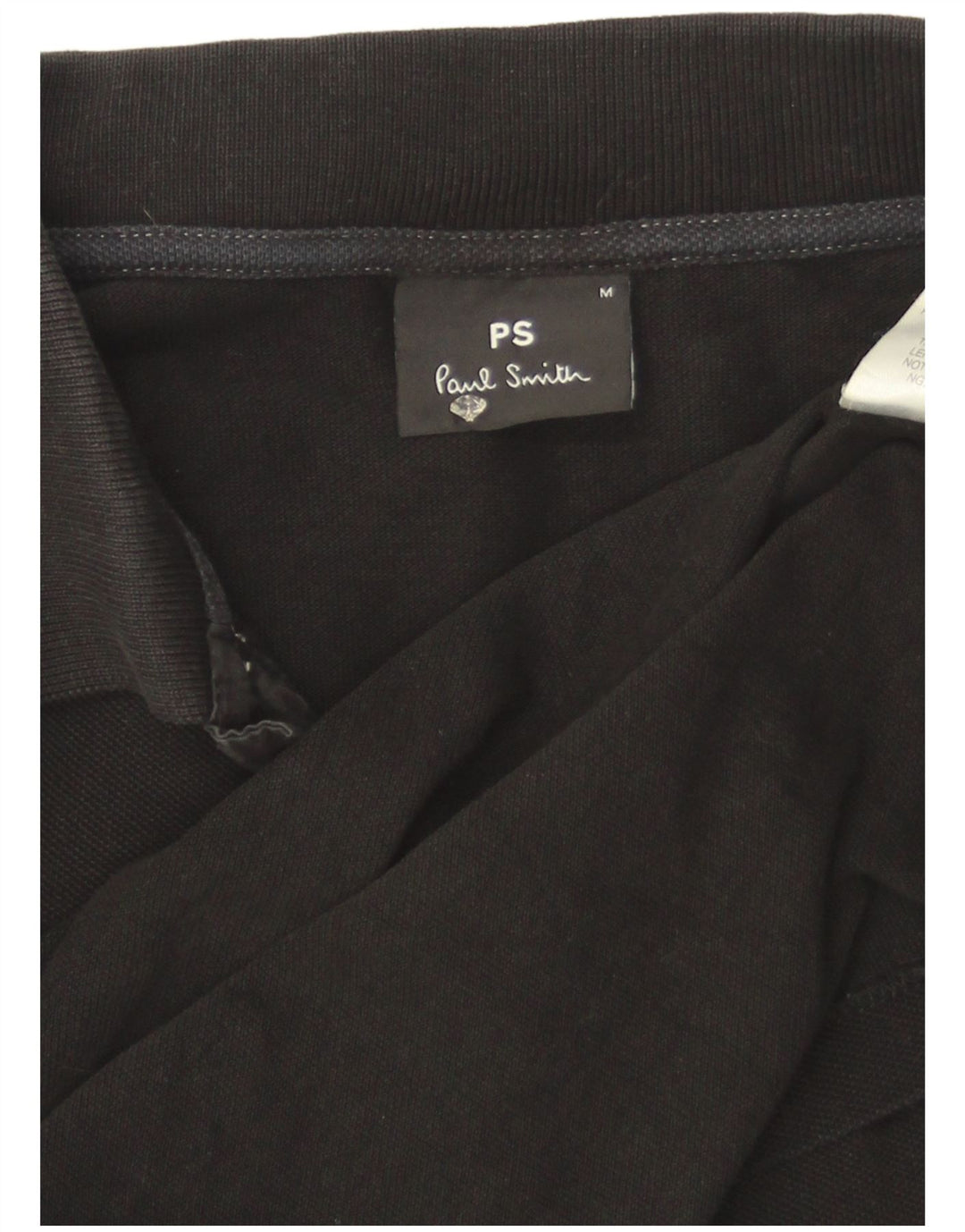 Paul Smith Herren-Poloshirt, mittelgroß, schwarze Baumwolle