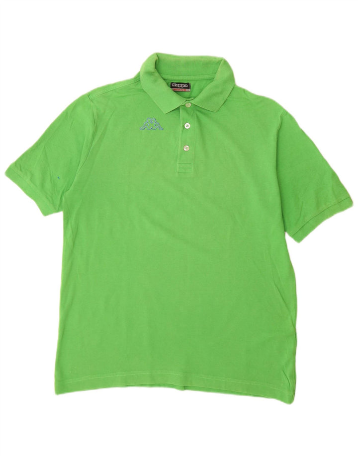 KAPPA Herren Poloshirt Mittelgrüne Baumwolle