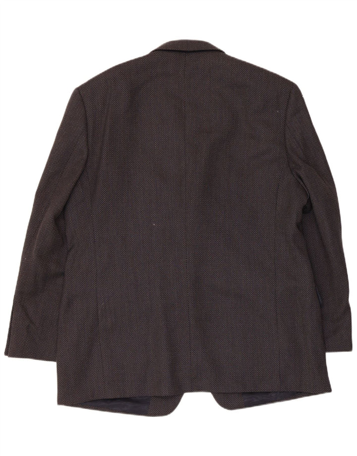 Marks & Spencer Herren 3-Knopf-Blazerjacke UK 44 XL Marineblaue Schurwolle