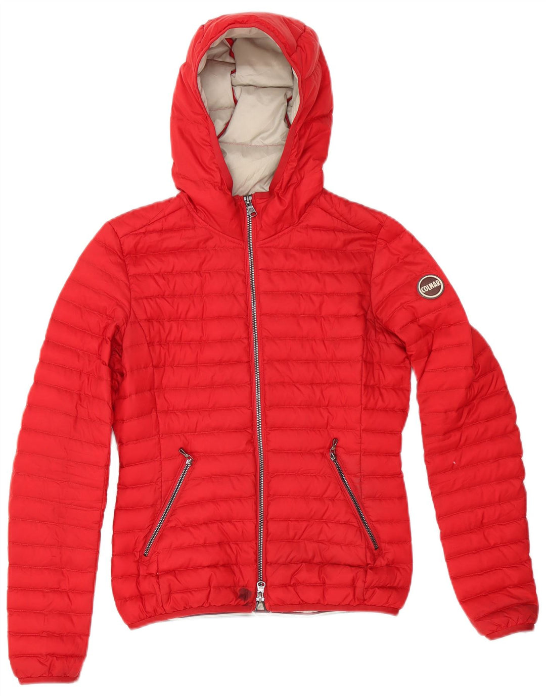 Colmar Damen Wattierte Jacke mit Kapuze IT 38 2XS Rot Polyester