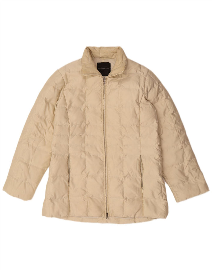 Sergio Tacchini Damen Wattierte Jacke UK 18 XL Off White Polyamid