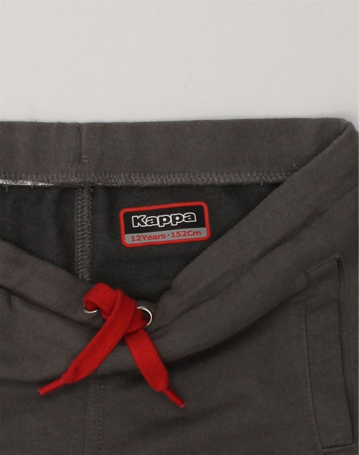KAPPA Girls Tracksuit Trousers Joggers 11-12 Years Grey Cotton | Vintage Kappa | Thrift | Second-Hand Kappa | Used Clothing | Messina Hembry 