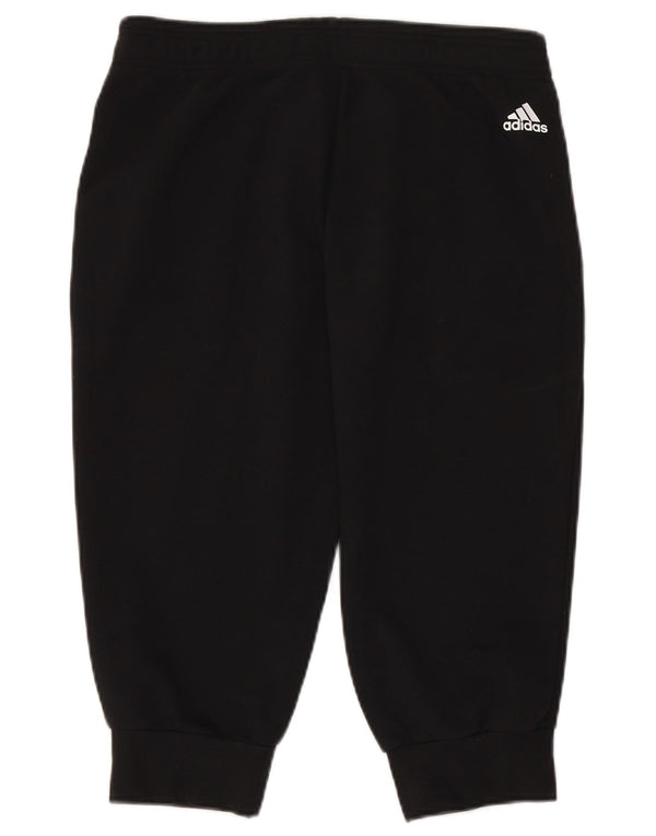 ADIDAS Damen Grafik-Trainingshose, Jogginghose, Gr. 12/14, mittelschwarz
