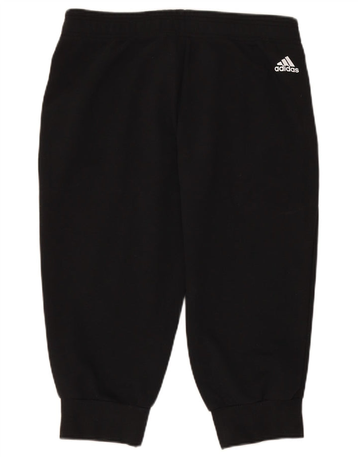 ADIDAS Damen Grafik-Trainingshose, Jogginghose, Gr. 12/14, mittelschwarz