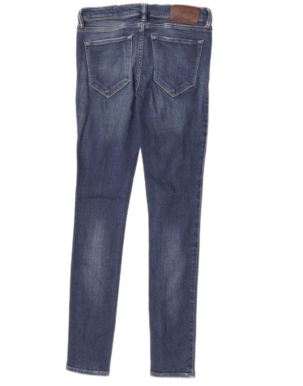 All Saints Ashby Skinny-Jeans mit niedriger Taille für Damen, W27, L30, Blau