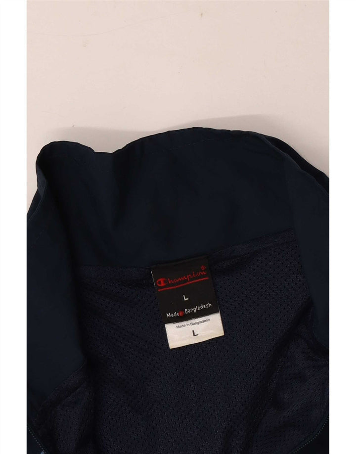 Champion Damen-Trainingsanzug-Top-Jacke, UK 16, Größe L, Marineblau, Polyester
