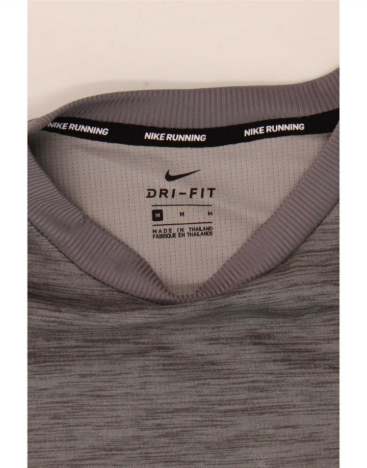Nike Herren Dri Fit Top Langarm Mittelgrau meliert