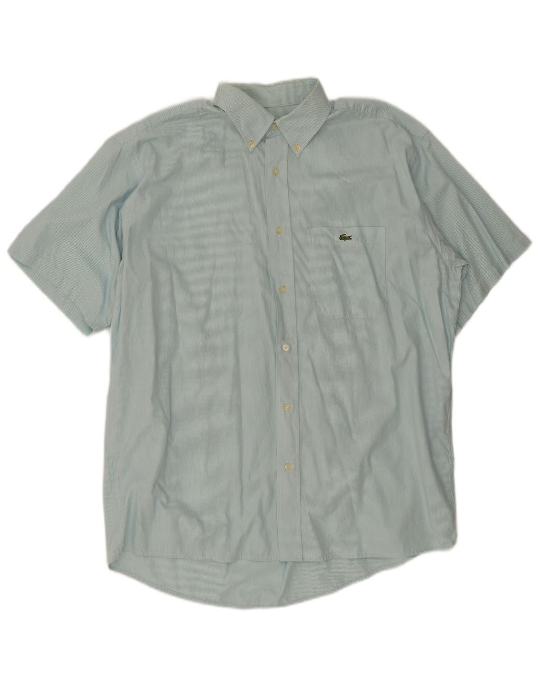 Lacoste Herren Kurzarmhemd Größe 42 Large Blau