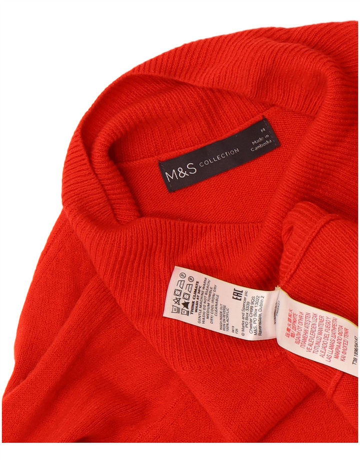 Marks & Spencer Rollkragenpullover für Damen, Gr. 14, mittelrot