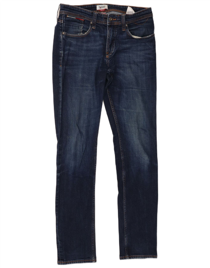 Tommy Hilfiger Herren Slim Jeans W30 L34 Marineblau Baumwolle