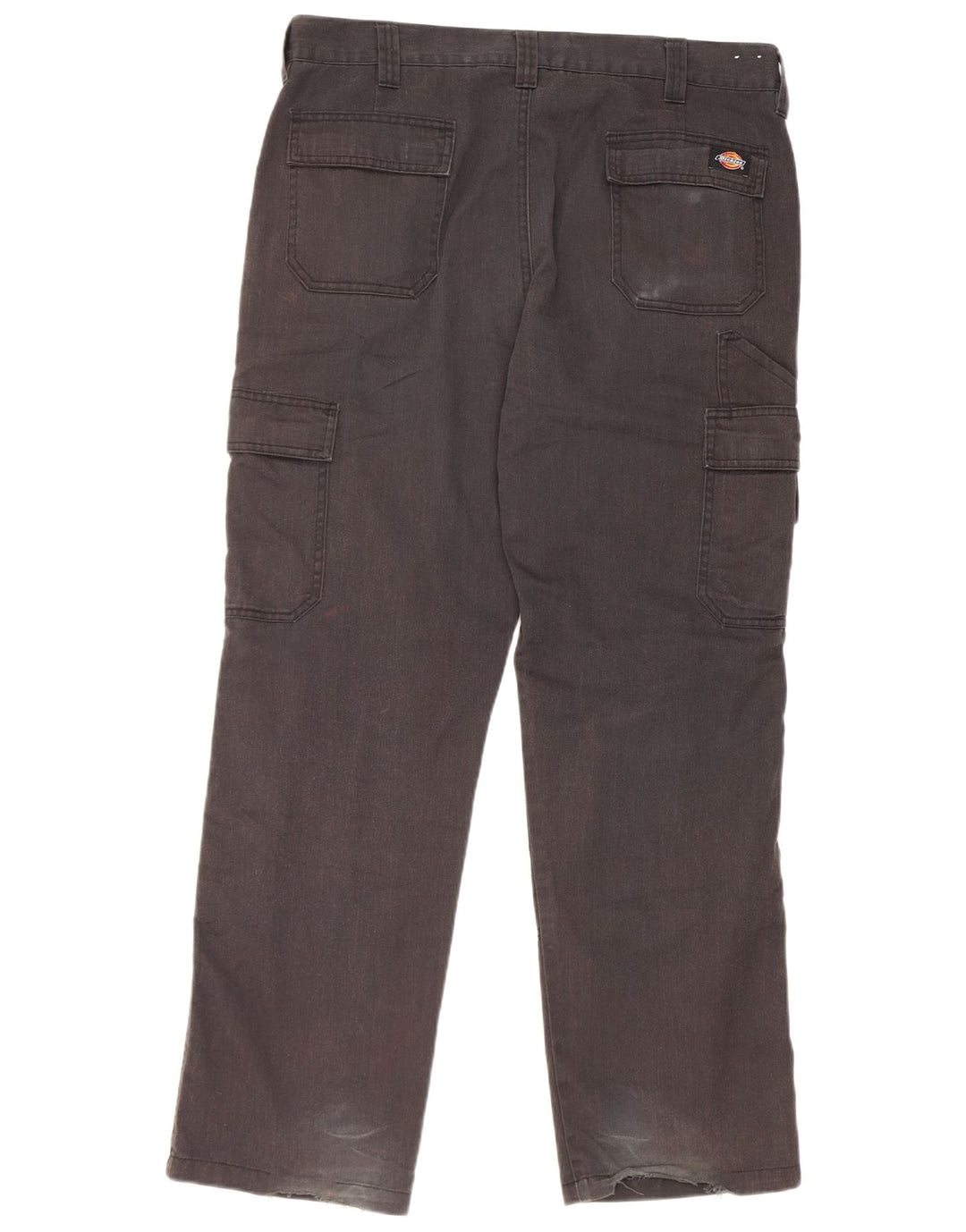 Dickies Mens Straight Cargo Trousers W36 L30 Black Polyester