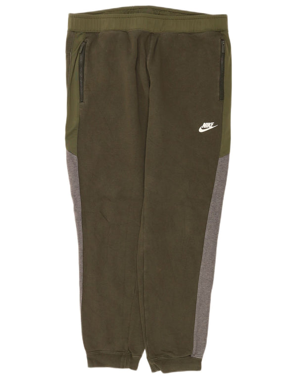 Nike Herren-Trainingshose, Jogginghose, XL, Khaki, Colourblock-Baumwolle
