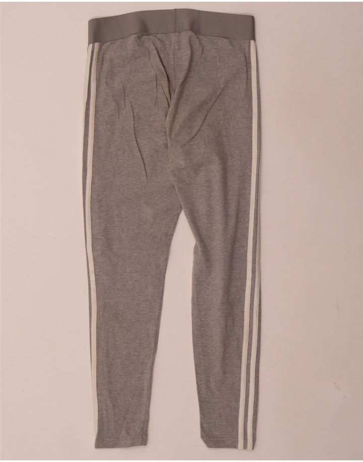 Adidas Damen Leggings UK 12/14 Mittelgrau