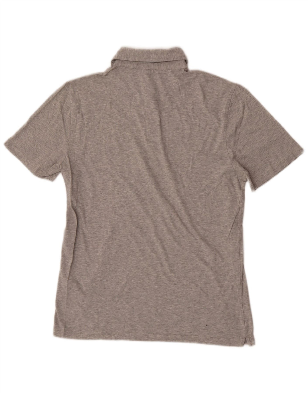 Reiss Herren-Poloshirt, klein, grau gesprenkelte Baumwolle