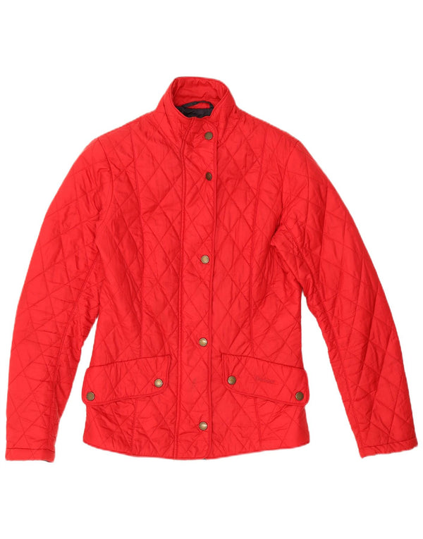 Barbour Damen Steppjacke UK 10 Small Rot Polyamid