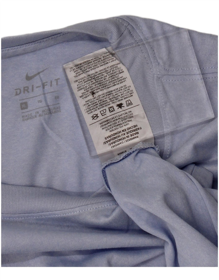 NIKE Womens Dri Fit T-Shirt Top UK 18 XL Blue Polyester