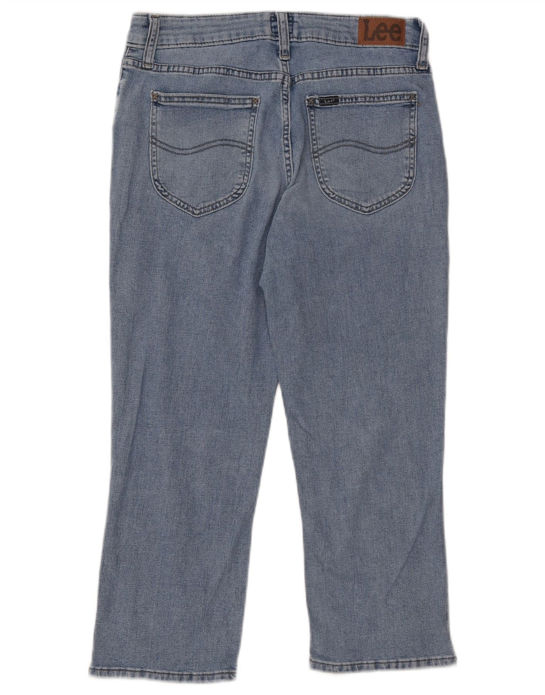 LEE Damen Capri-Jeans US 8 Medium W32 L22 Blaue Baumwolle