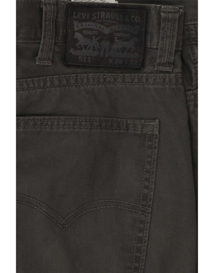 Levi's Herren 511 Slim Freizeithose W38 L32 Graue Baumwolle