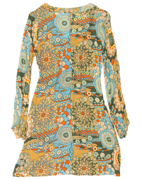 Nolita Damen Empire-Kleid mit abstraktem Muster IT 40 Small Mehrfarbig