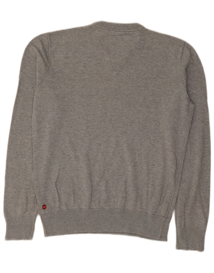 O'Neill Herren-Pullover mit V-Ausschnitt, Größe S, graue Baumwolle