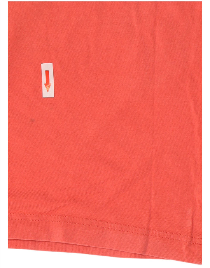 Hugo Boss Herren-T-Shirt mit Grafik, Mittelrosa, Baumwolle
