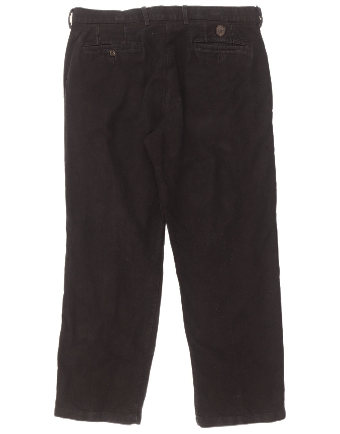 Marks & Spencer Herren Blue Harbour Gerade Chinohose W36 L29 Schwarz