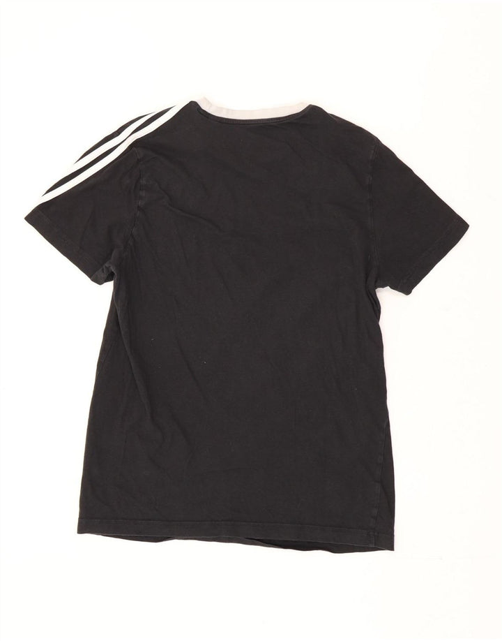 Adidas Damen Graphic T-Shirt Top UK 12/14 Medium Schwarz