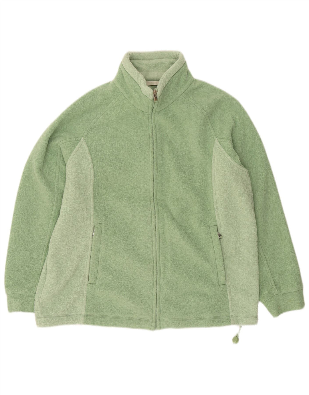Marks & Spencer Damen Fleecejacke UK 14 Large Grün Farbblock