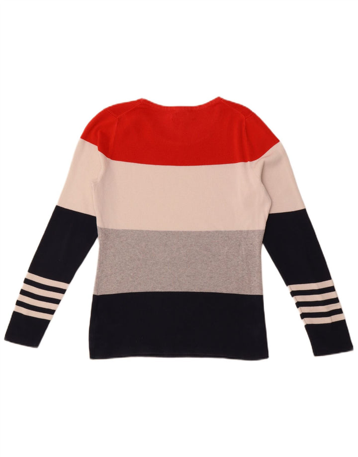 Tommy Hilfiger Damen-Pullover mit U-Boot-Ausschnitt, Gr. 14, mittelmehrfarbig