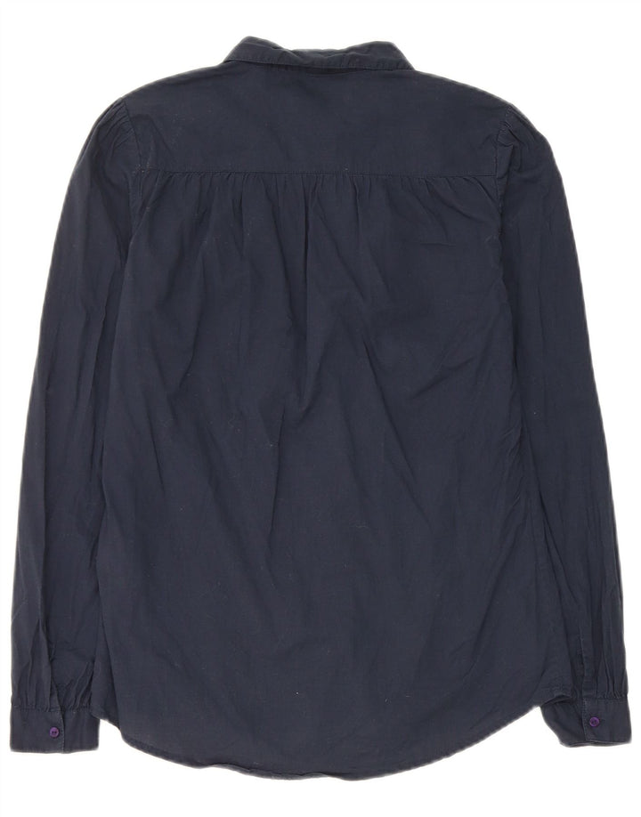 Jack Wills Damenhemd UK 8 Small Marineblaue Baumwolle