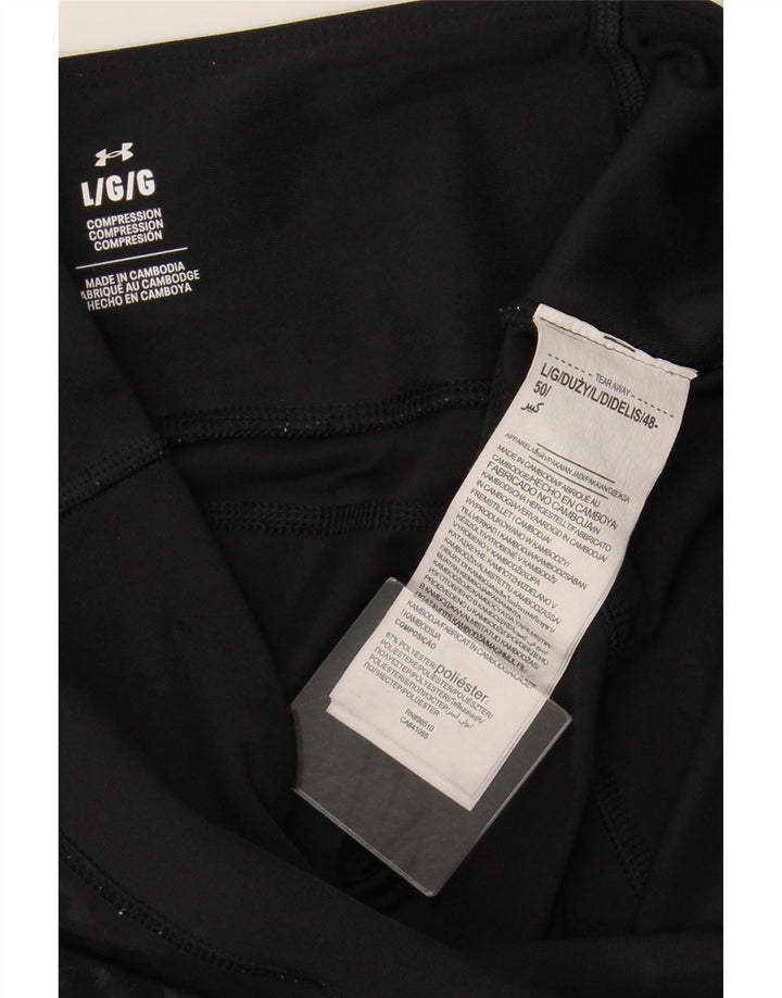 UNDER ARMOUR Damen-Leggings, groß, schwarzes Polyester